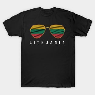 Lithuania Sunglasses, Lithuania Flag, Lithuania gift ,  Lithuanian , T-Shirt